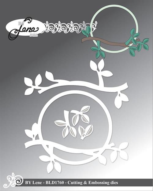 By Lene dies Branch circle Største 10,3x8,3cm